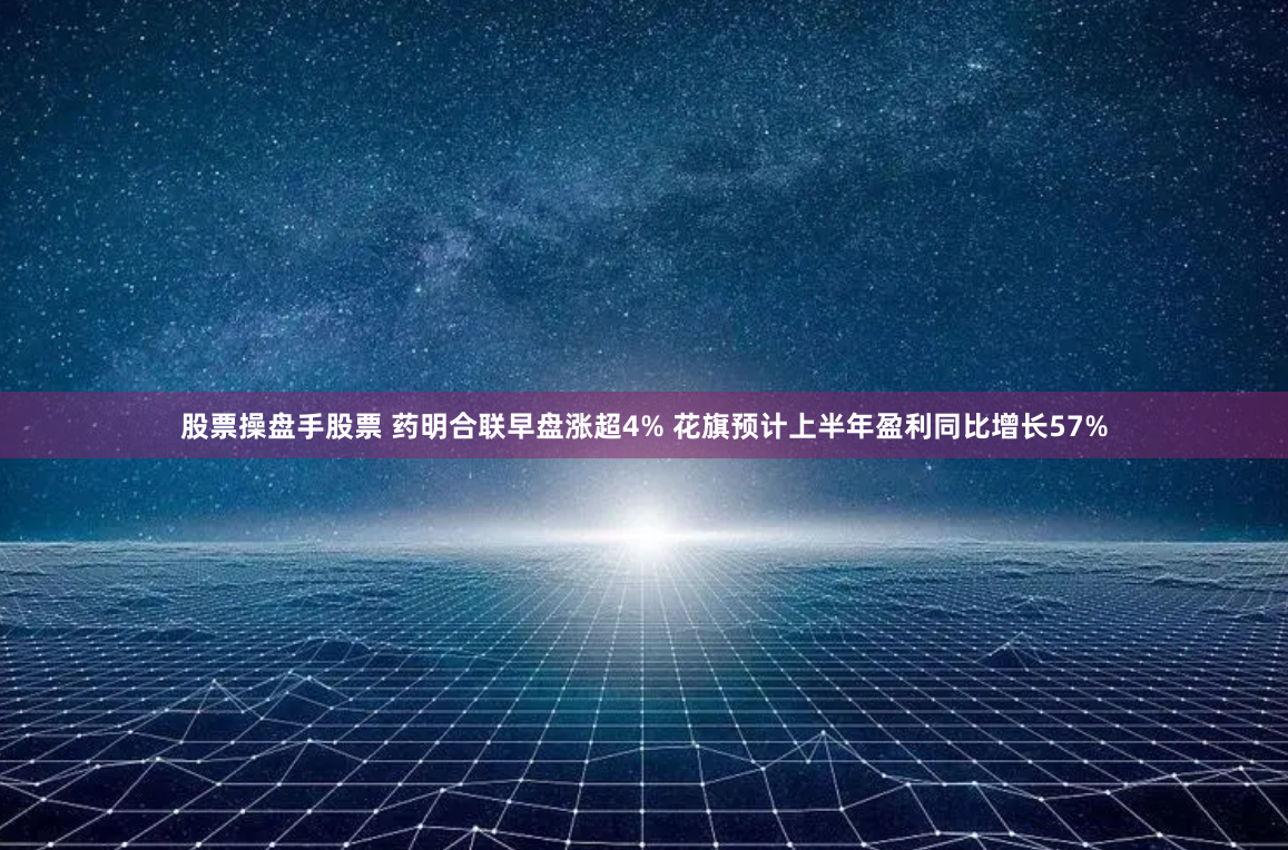 股票操盘手股票 药明合联早盘涨超4% 花旗预计上半年盈利同比增长57%