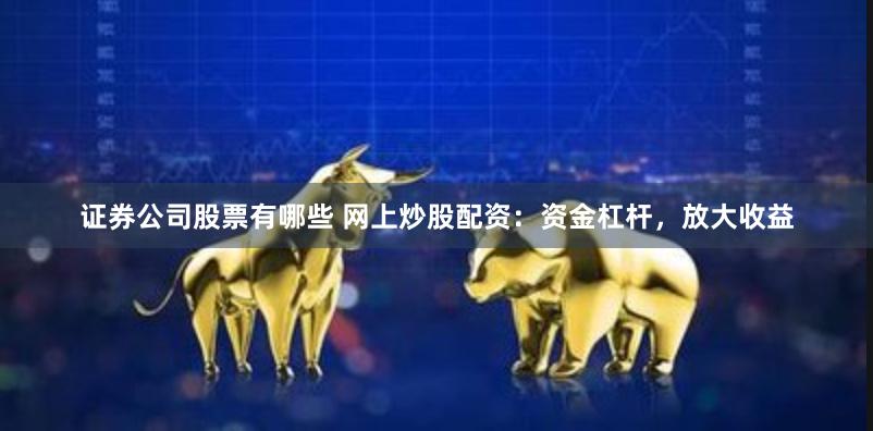 证券公司股票有哪些 网上炒股配资：资金杠杆，放大收益